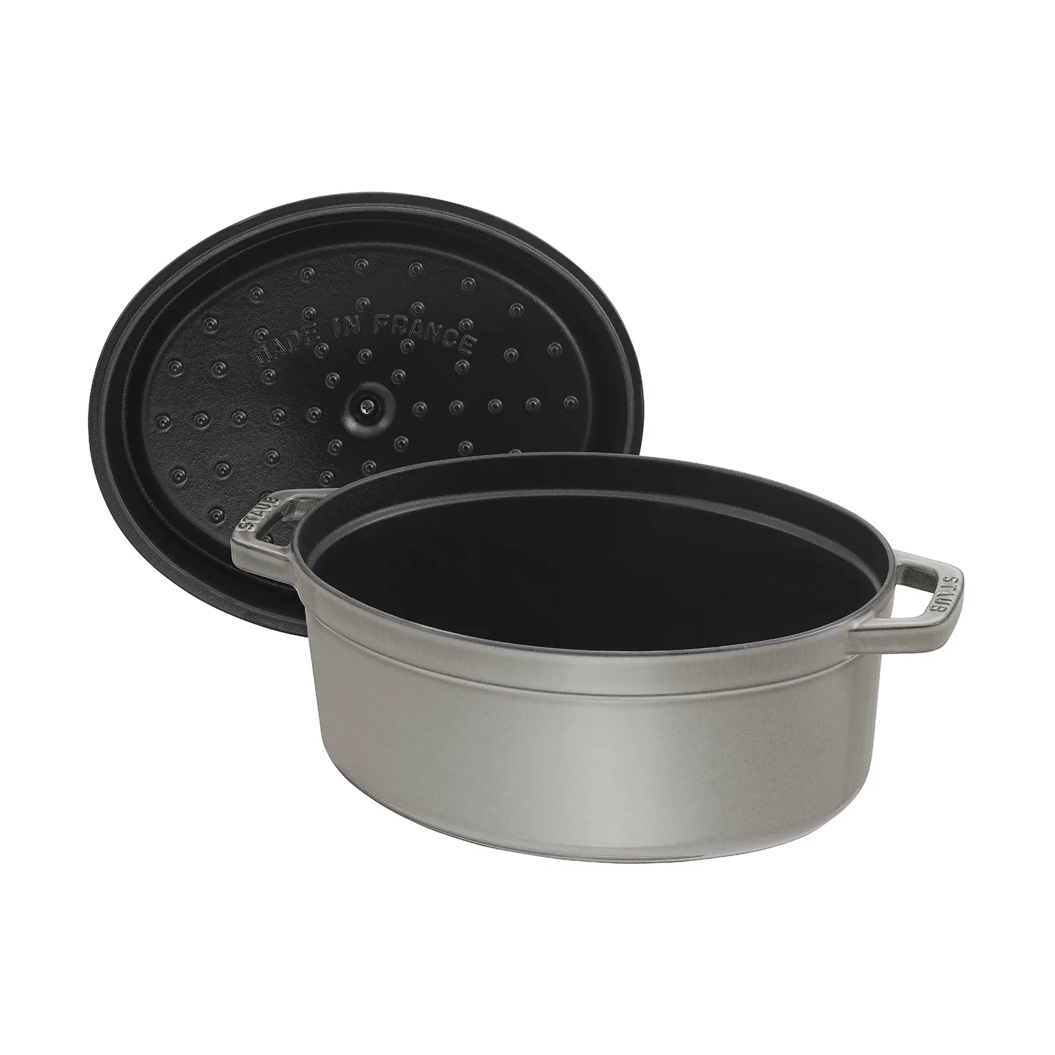 Staub La Cocotte oval cast iron pot 6.7 L, Graphite gray STAUB