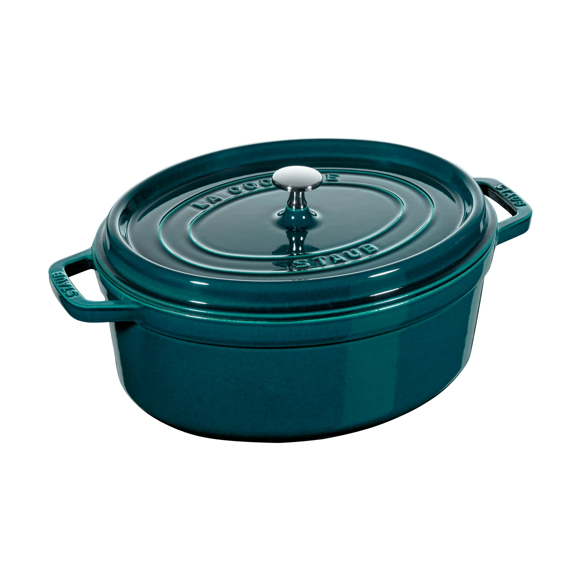 Staub La Cocotte oval cast iron pot 6.7 L, La Mer STAUB