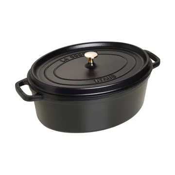 Staub La Cocotte oval pot cast iron 8 L - Black - STAUB