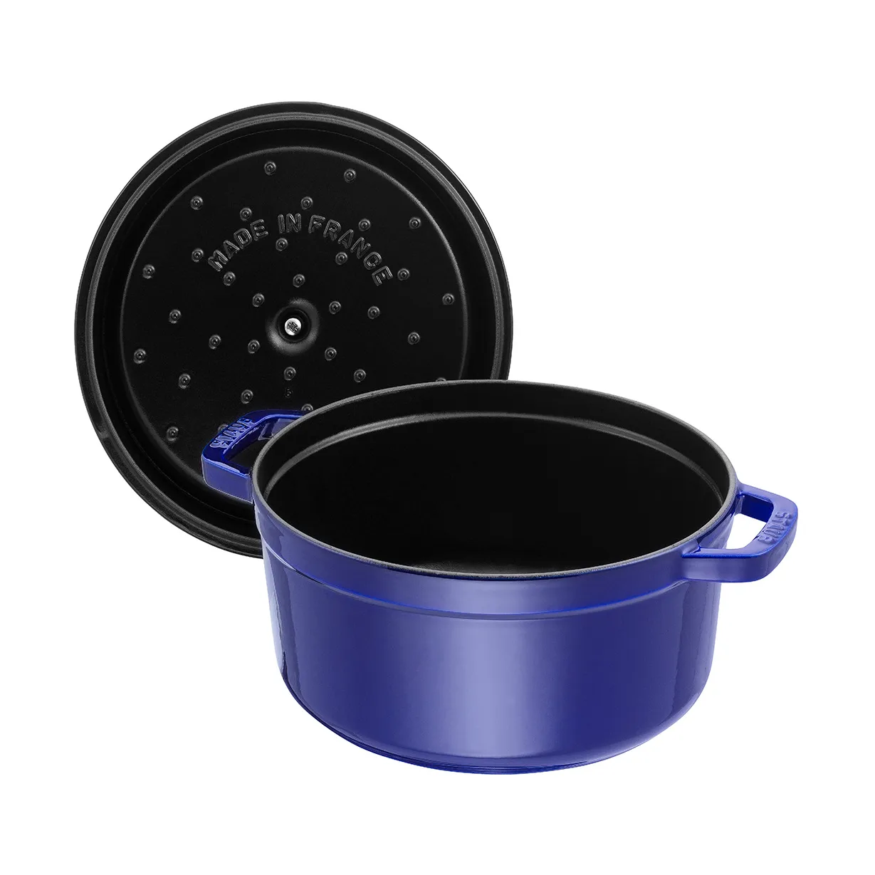 Staub La Cocotte round casserole cast iron 8.4 L, Dark blue STAUB