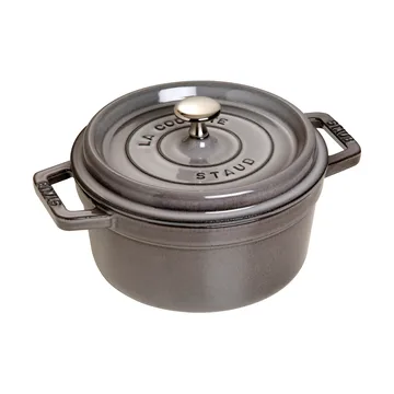 Staub La Cocotte round cast iron pot 2.2 L - Graphite gray - STAUB