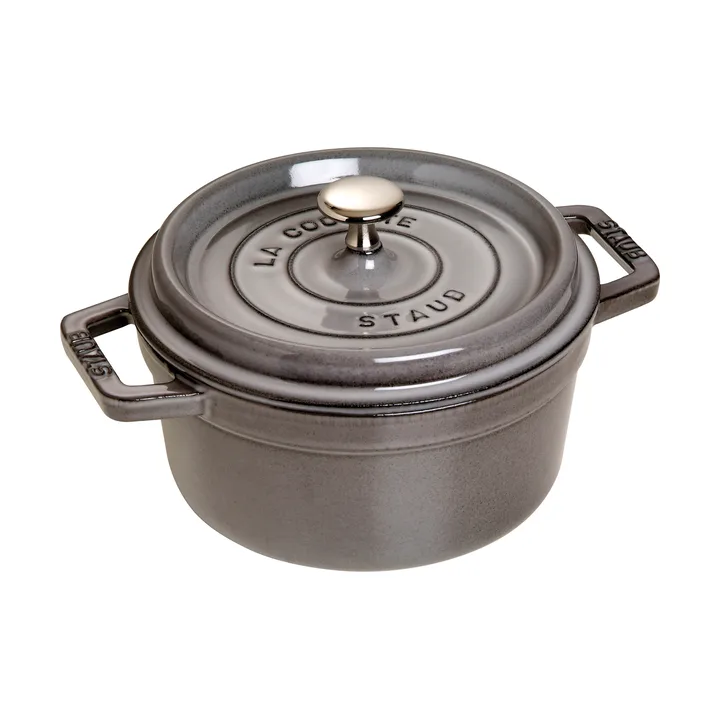 Staub La Cocotte round cast iron pot 2.2 L - Graphite gray - STAUB