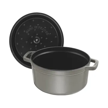 Staub La Cocotte round cast iron pot 2.2 L - Graphite gray - STAUB