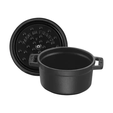 Staub La Cocotte round cocotte cast iron 0.4 L - Black - STAUB