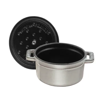 Staub La Cocotte round cocotte cast iron 0.4 L - Graphite gray - STAUB