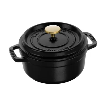 Staub La Cocotte round pot cast iron 0.8 L - Black - STAUB