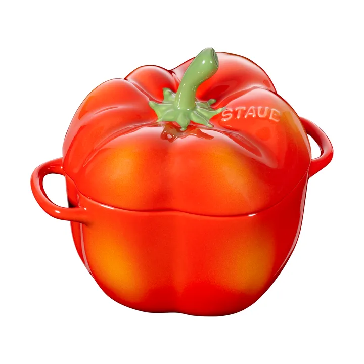 Staub mini cocotte paprika 0.47 L - Orange-red - STAUB