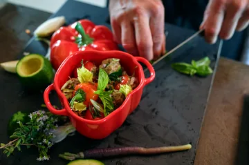 Staub mini cocotte paprika 0.47 L - Orange-red - STAUB