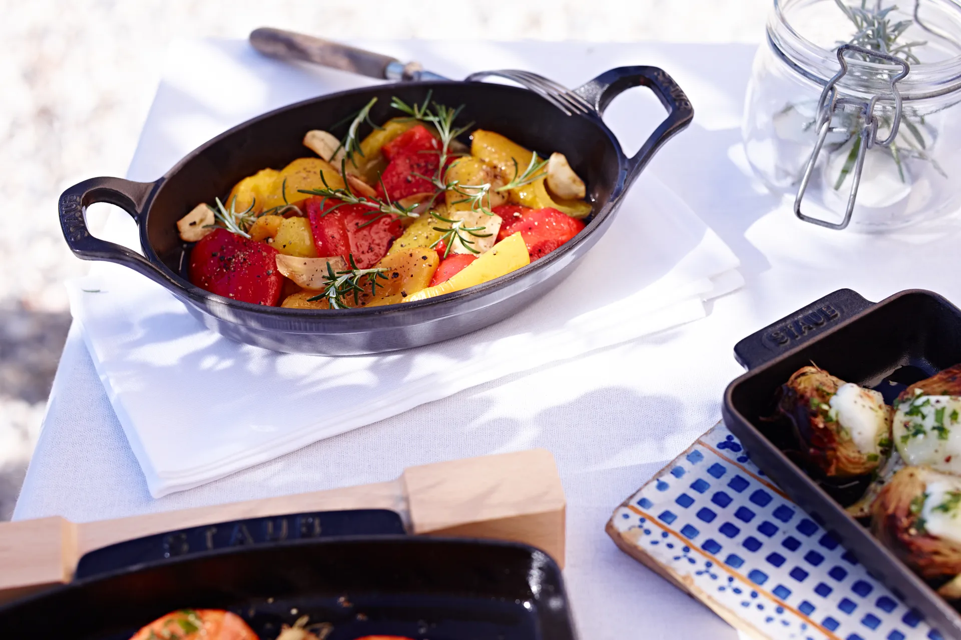 Staub oval baking dish cast iron 15 cm, Graphite gray STAUB