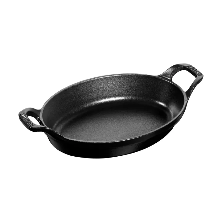 Staub oval baking dish cast iron 28 cm - Black - STAUB