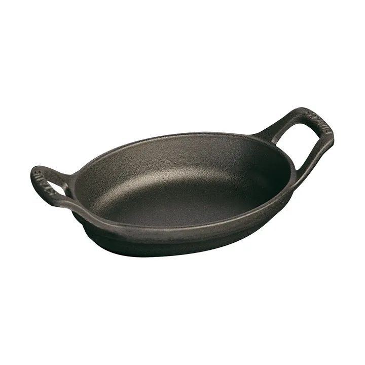 Staub oval baking dish cast iron 37 cm - Black - STAUB