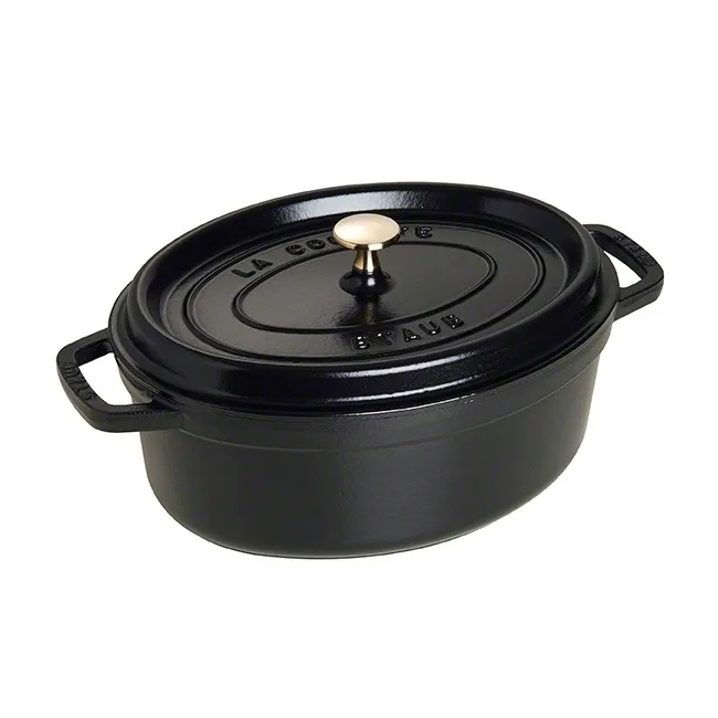 Staub oval casserole dish 4.2 l - black - STAUB