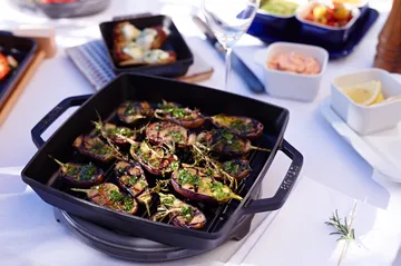 Staub Pure grill pan cast iron square black - 28 cm - STAUB