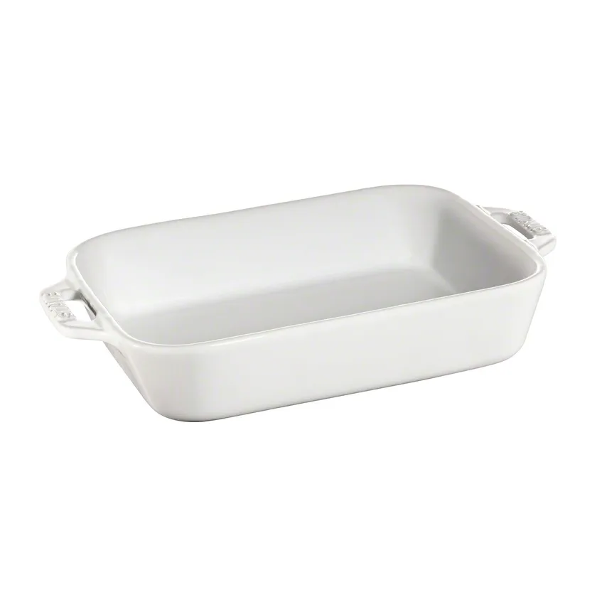 Staub rectangular oven dish 20 x 16 cm, white STAUB