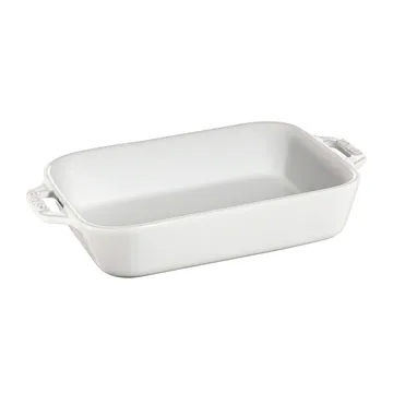 Staub rectangular oven dish 20 x 16 cm - white - STAUB