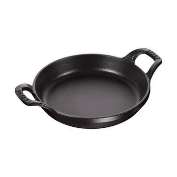 Staub round baking dish cast iron Ø16 cm - Black - STAUB