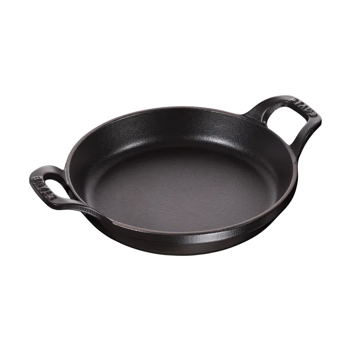 Staub round baking dish cast iron Ø16 cm - Black - STAUB
