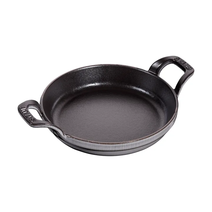 Staub round baking dish cast iron Ø16 cm - Graphite gray - STAUB