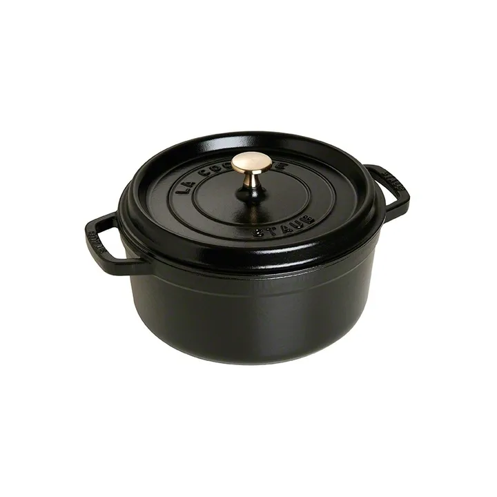 Staub round casserole dish 3.8 l - black - STAUB