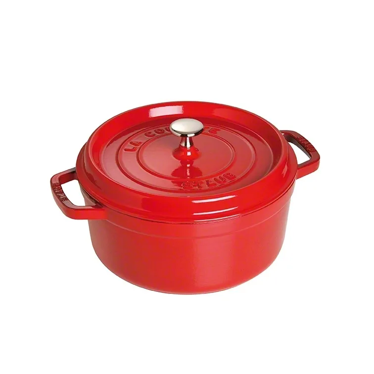 Staub round casserole dish 5.2 l, red STAUB