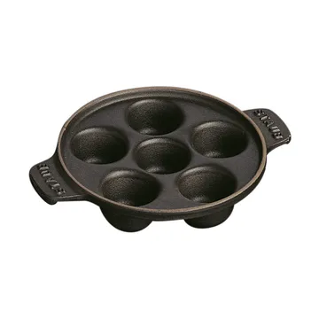 Staub snail plate cast iron Ø14 cm - Black - STAUB