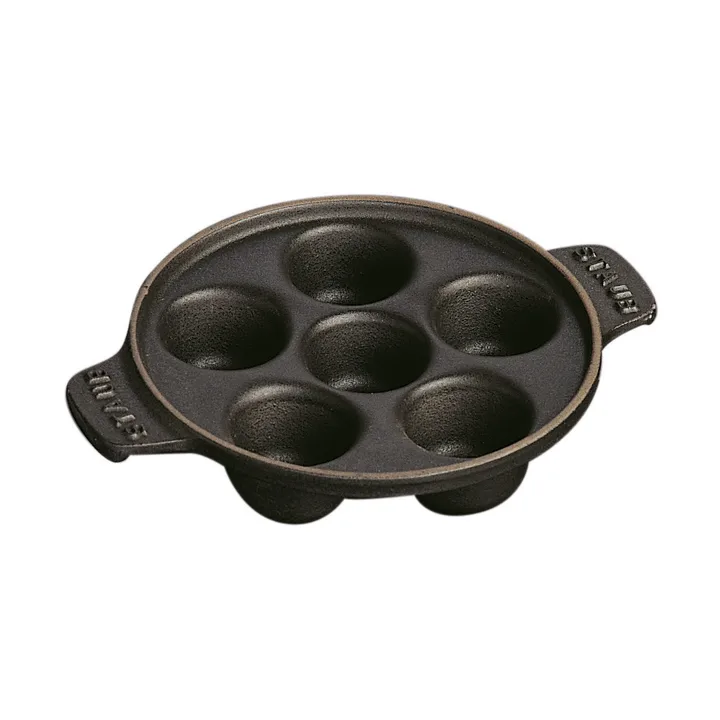 Staub snail plate cast iron Ø14 cm - Black - STAUB