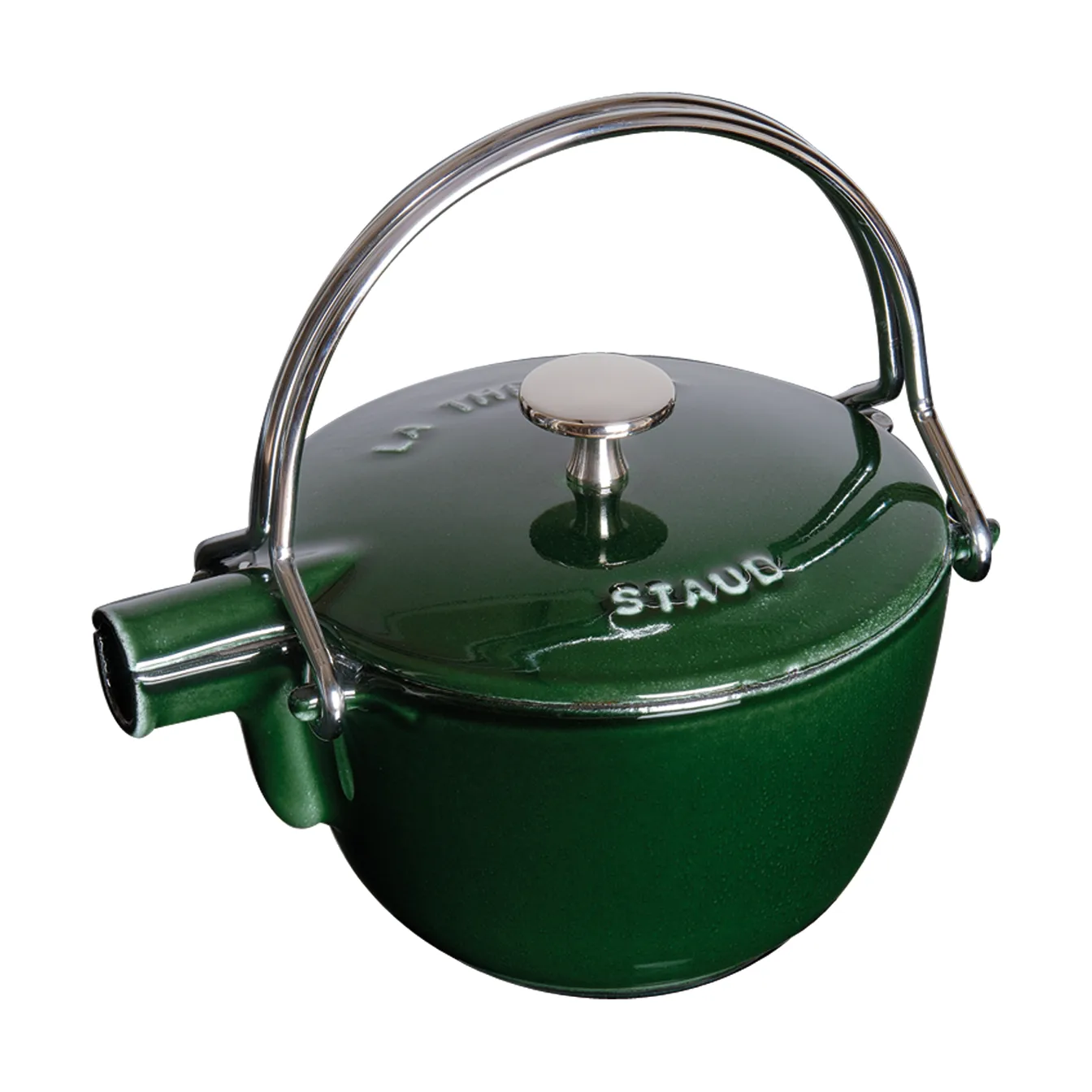 Staub teapot cast iron round 1.15 L, Basil green STAUB