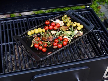 Staub Teppanyaki griddle with handles 38x25 cm - Black - STAUB