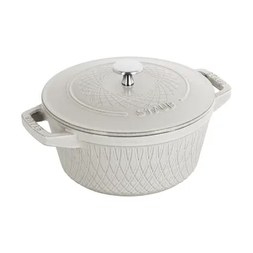 Staub Twister La Cocotte pot 4 L - White truffle - STAUB