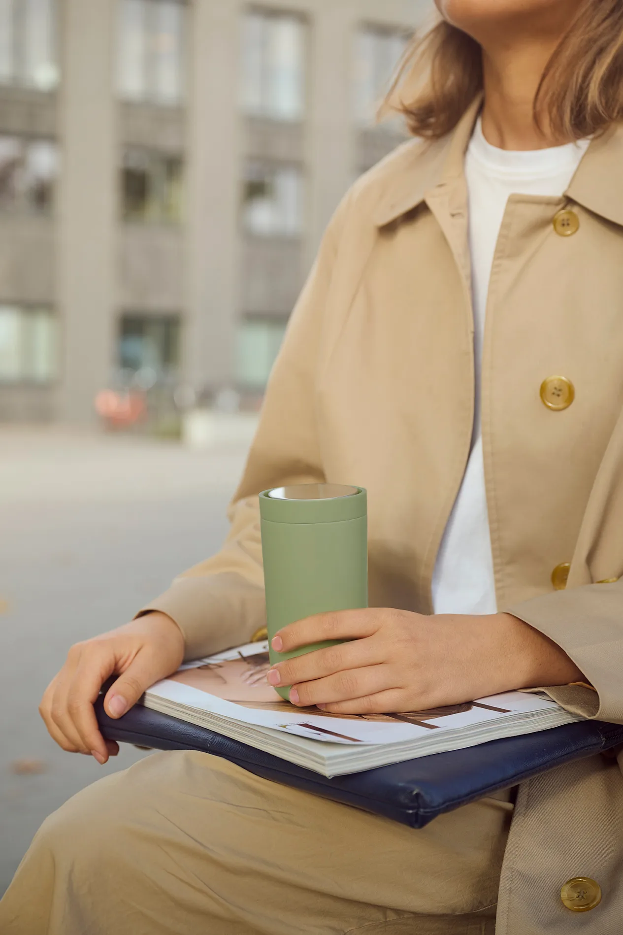 To Go Click mug 0.4 l, Soft fern green Stelton