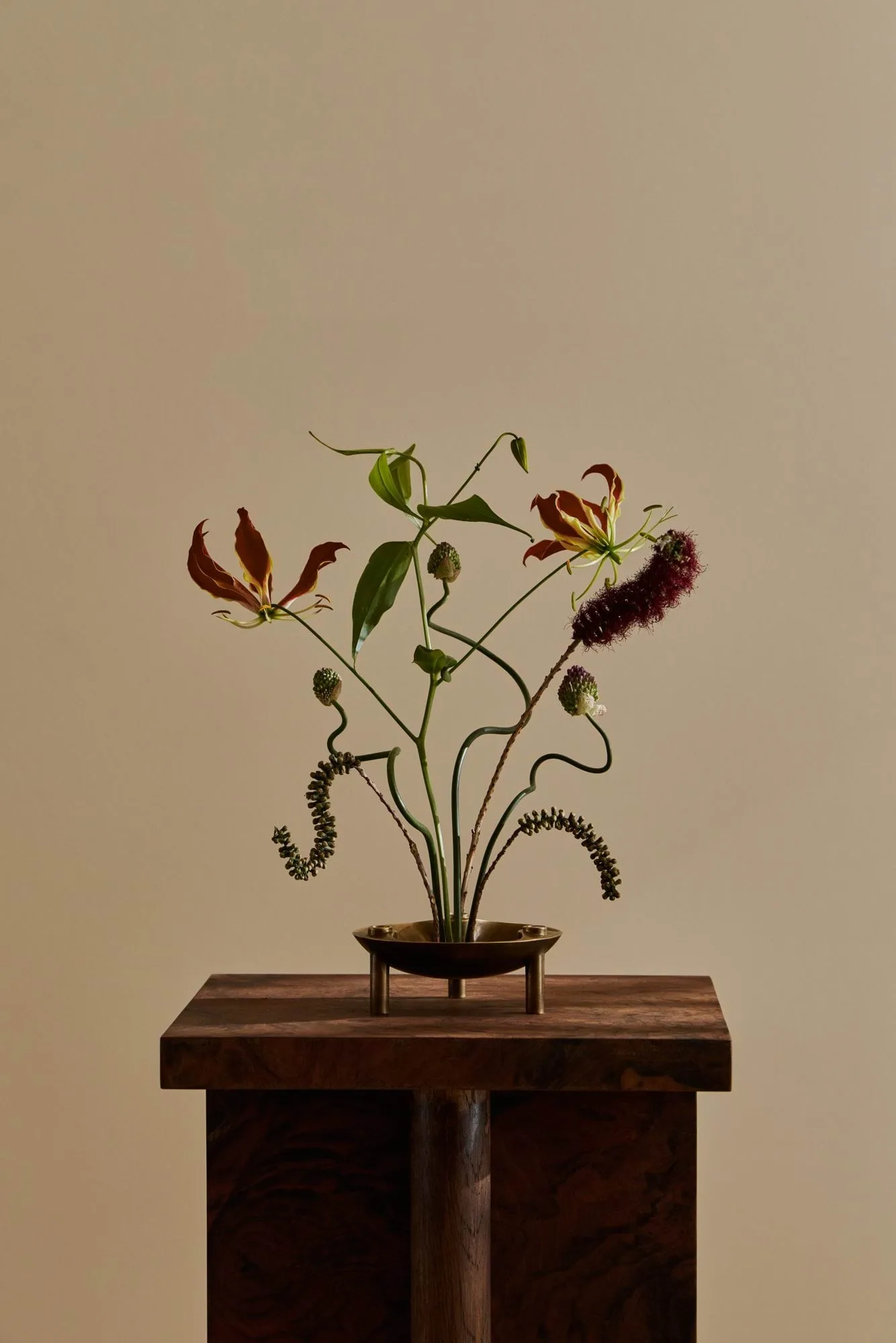 Nagel bowl, Bronzed brass STOFF Nagel
