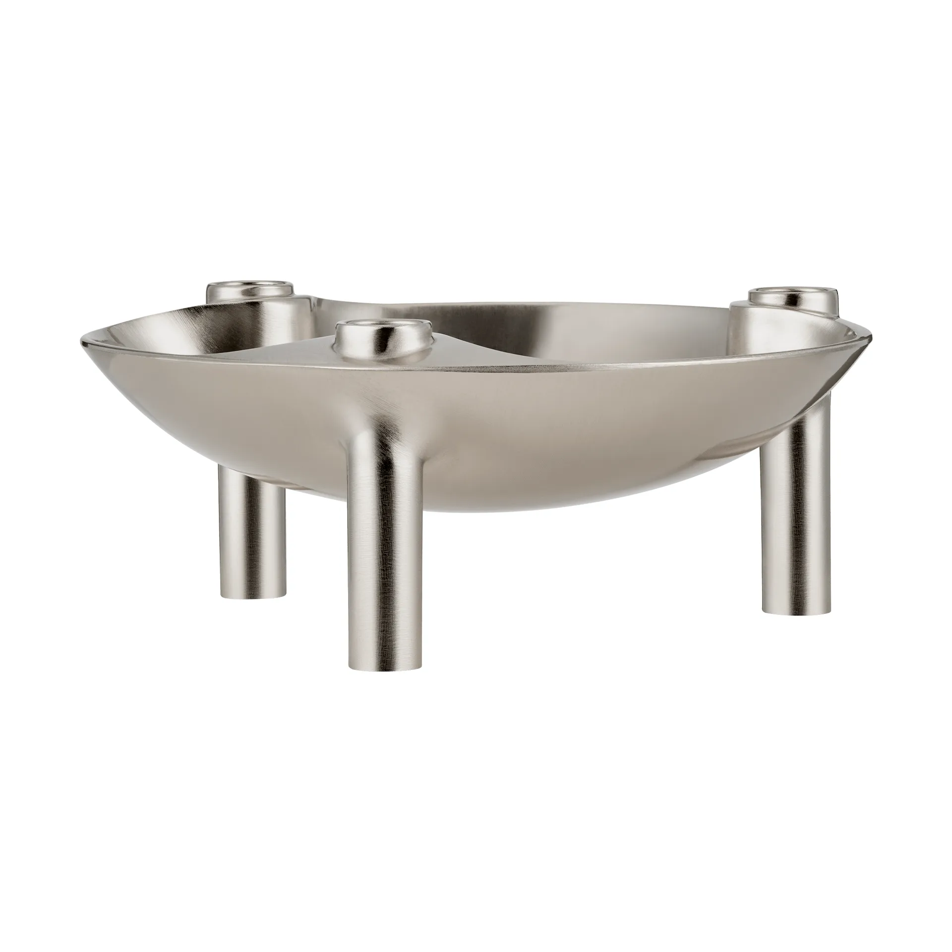 Nagel bowl, Brushed chrome STOFF Nagel