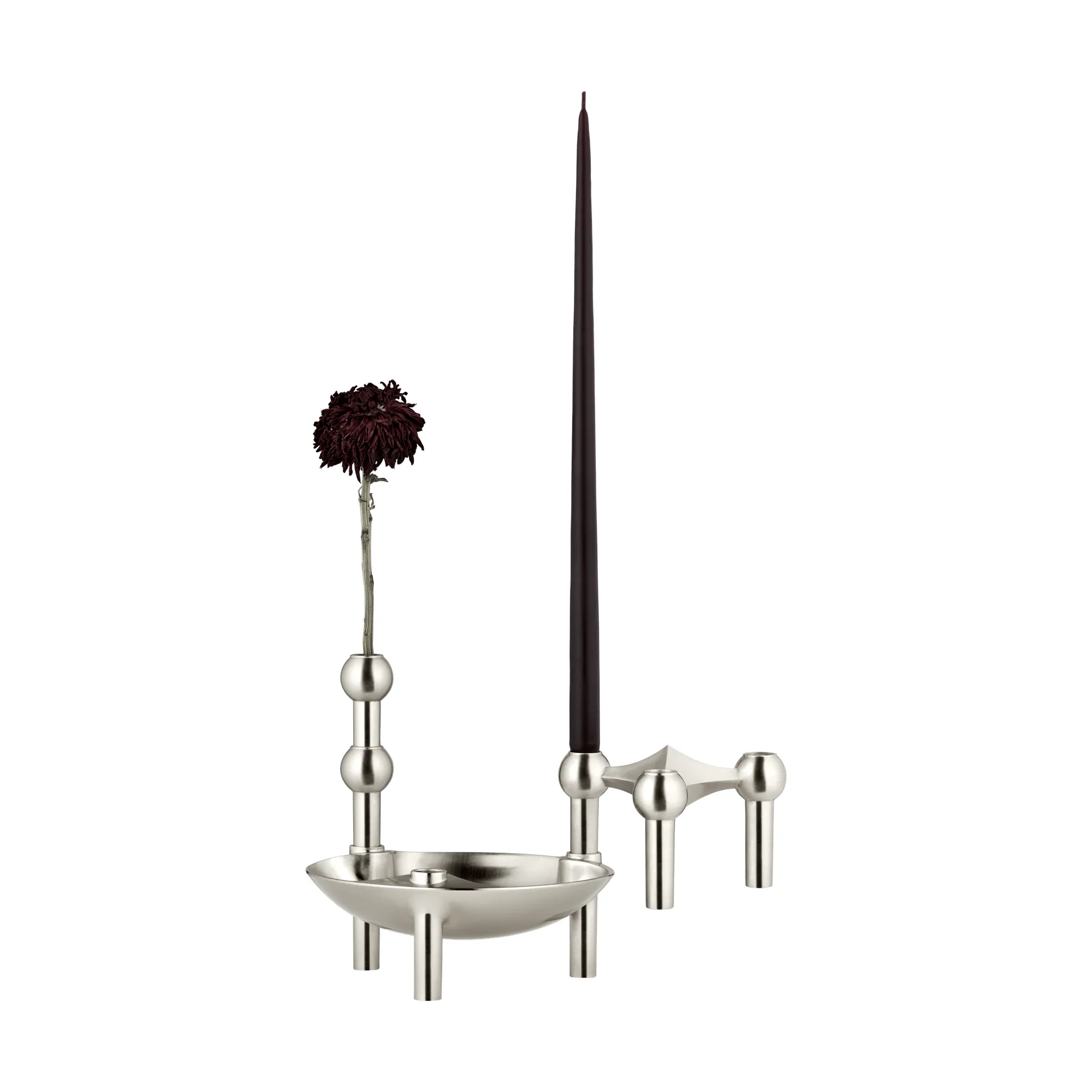 Nagel bowl, Brushed chrome STOFF Nagel