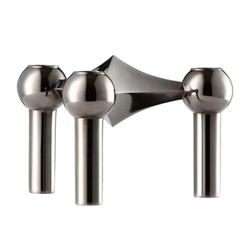 Nagel candle holder - Black chrome - STOFF Nagel
