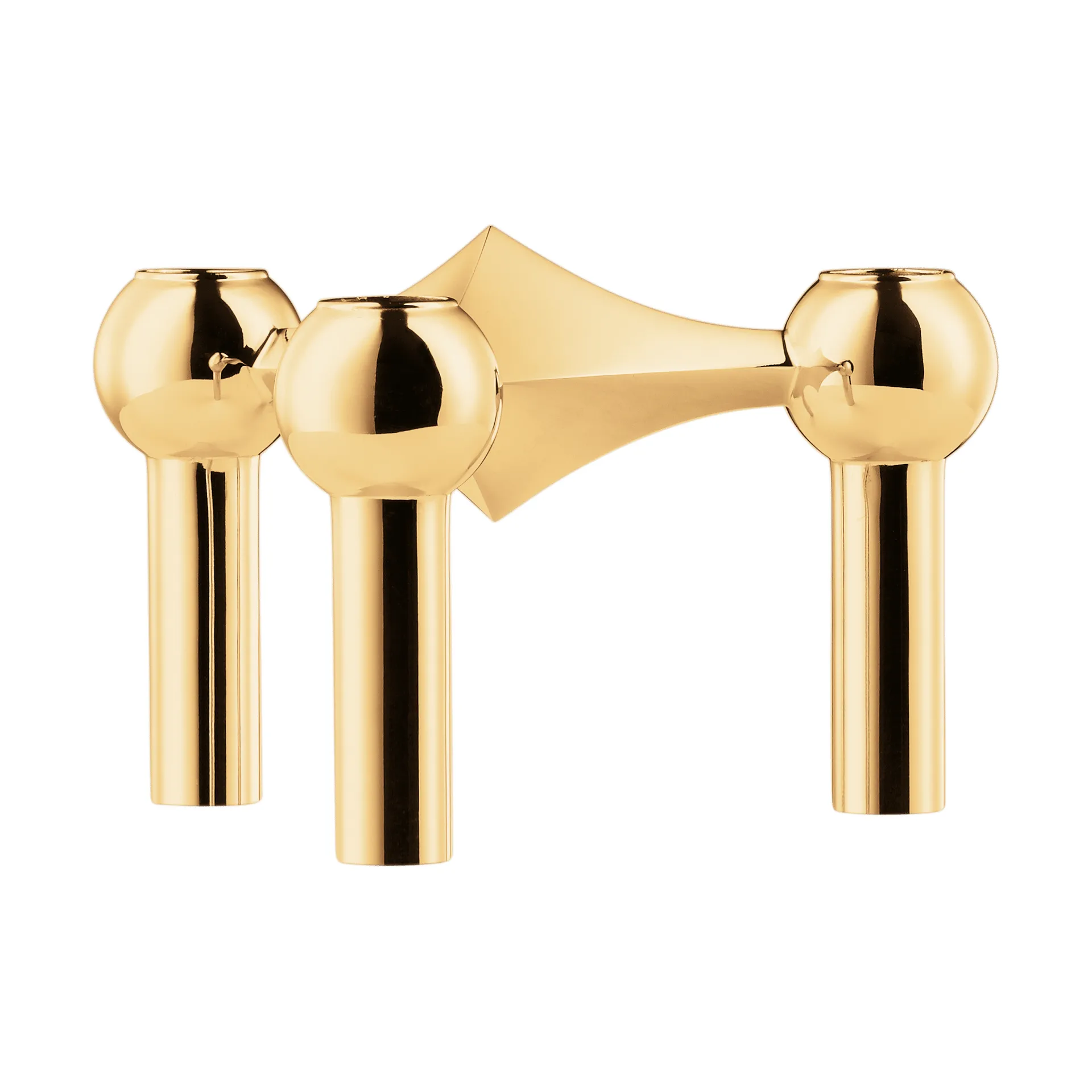 Nagel candle holder, brass STOFF Nagel