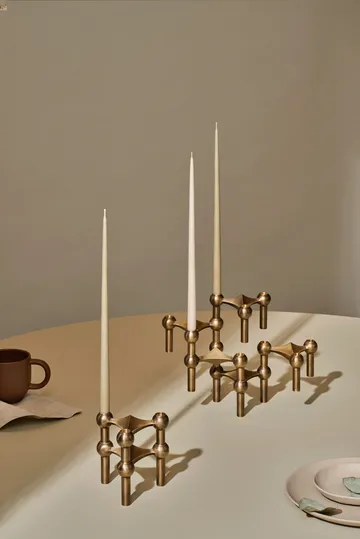 Nagel candle holder - Bronzed brass - STOFF Nagel