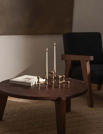 Nagel candle holder - Bronzed brass - STOFF Nagel