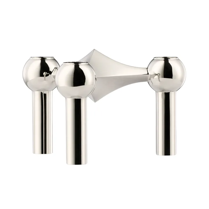 Nagel candle holder - chrome - STOFF Nagel