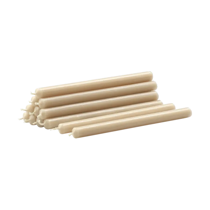 Nagel candles 12-pack, Beige STOFF Nagel