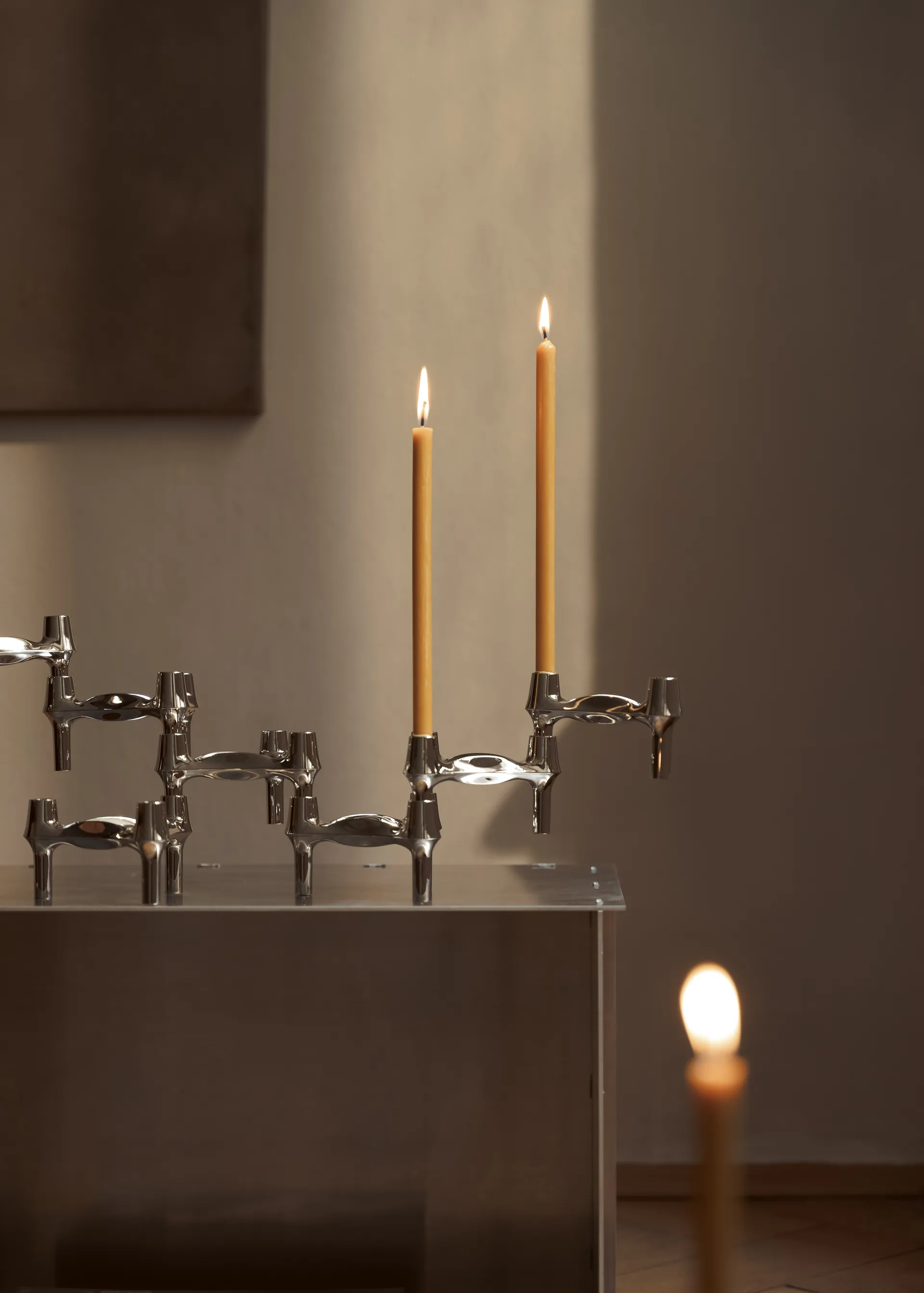 Nagel candles 8-pack, Golden honey STOFF Nagel