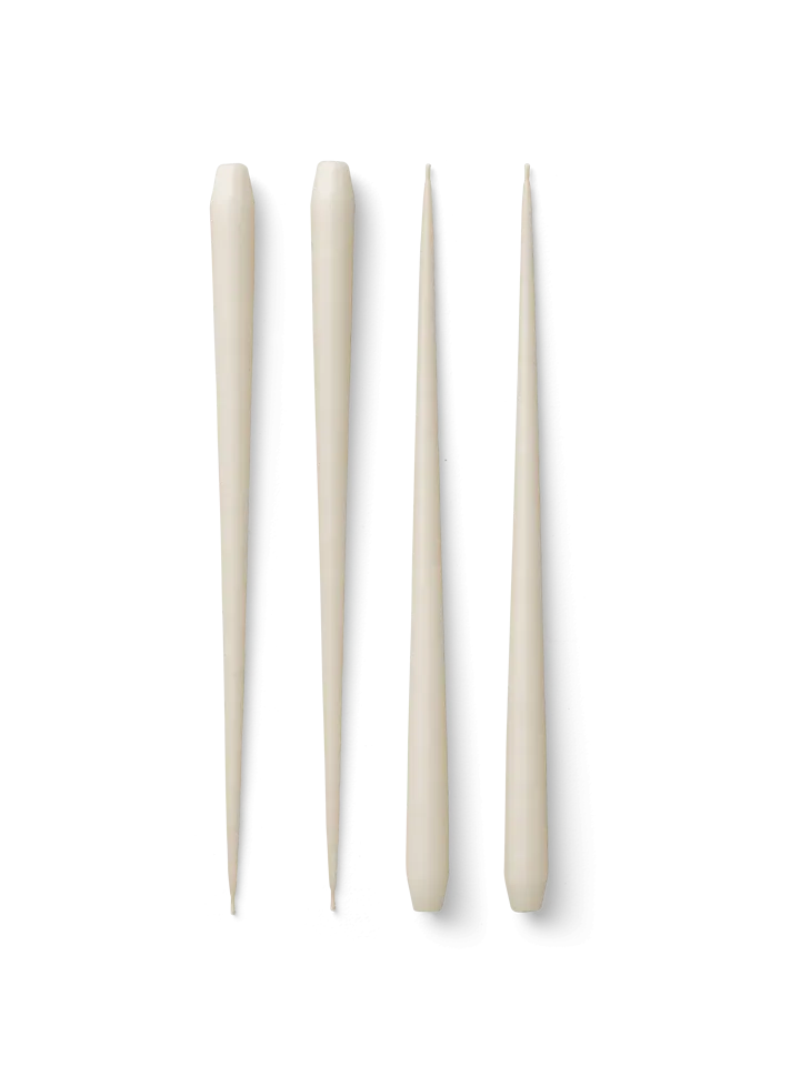 STOFF Nagel antique candles by ester & erik large 4-pack - Off-white - STOFF Nagel