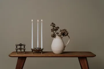 STOFF Nagel antique candles by ester & erik large 4-pack - White - STOFF Nagel
