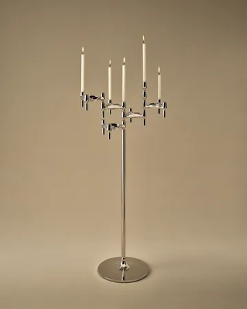 STOFF Nagel BMF candle holder 3-pack - Chrome - STOFF Nagel