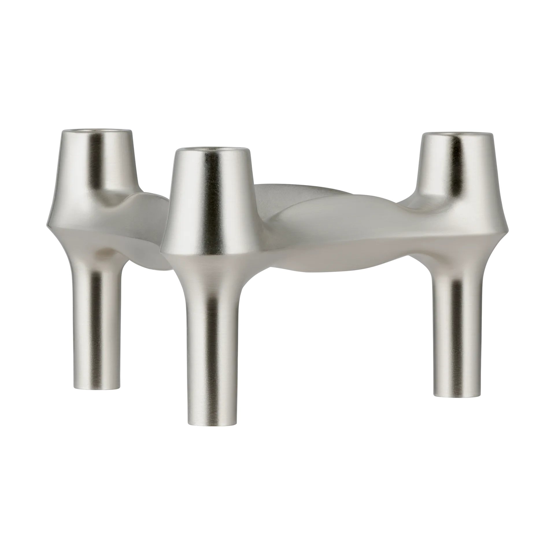 STOFF Nagel BMF candle holder, Brushed chrome STOFF Nagel