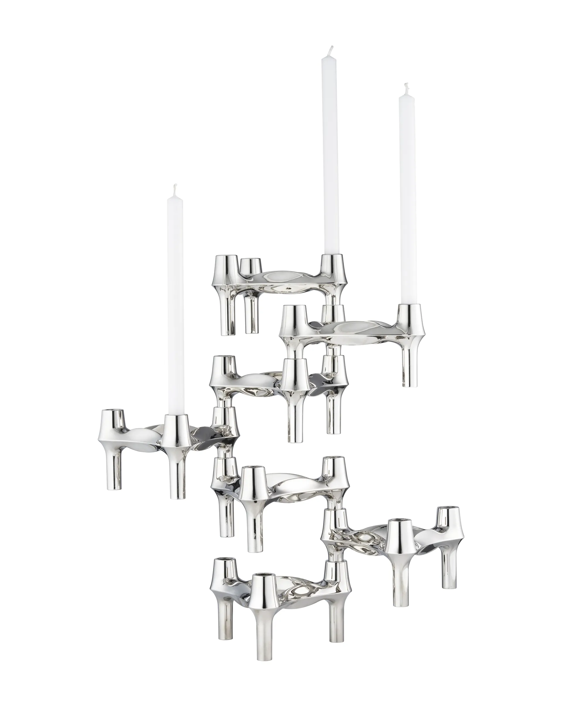 STOFF Nagel BMF candle holder, Chrome STOFF Nagel