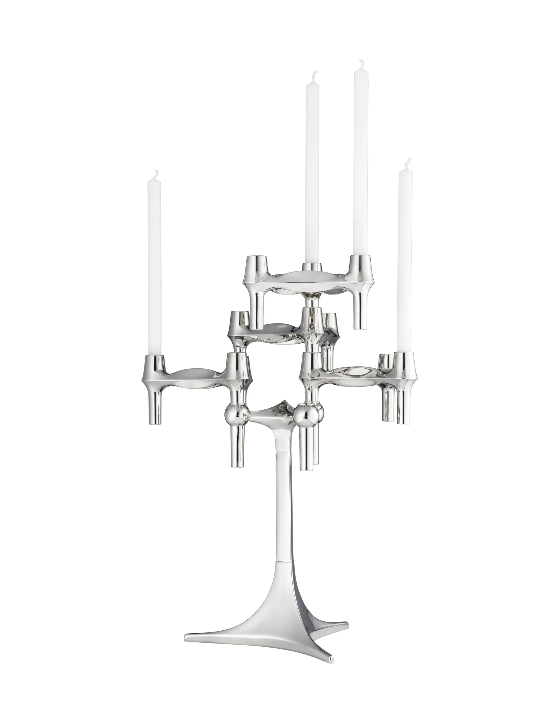 STOFF Nagel BMF candle holder, Chrome STOFF Nagel