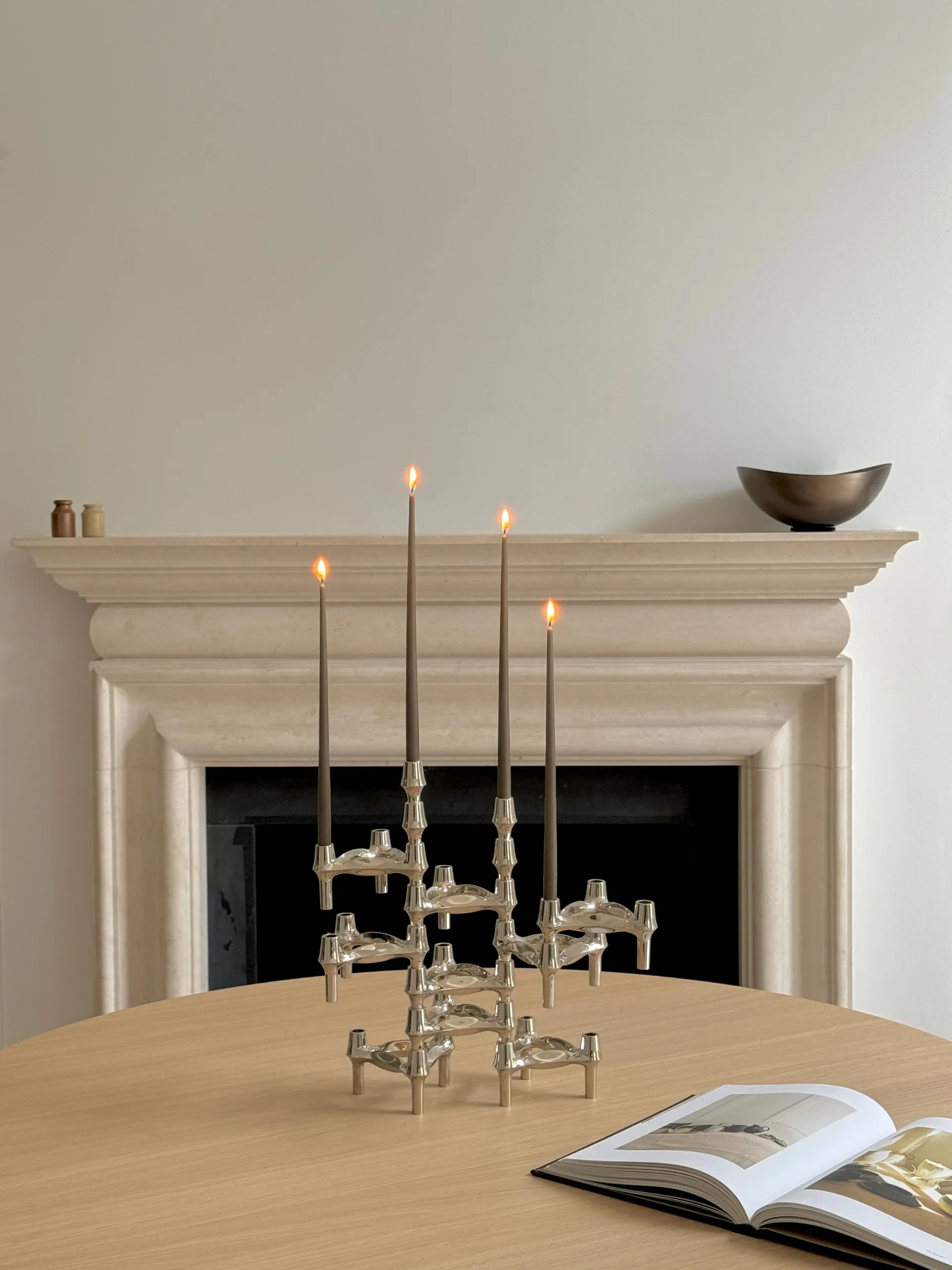 STOFF Nagel BMF candle holder, Chrome STOFF Nagel