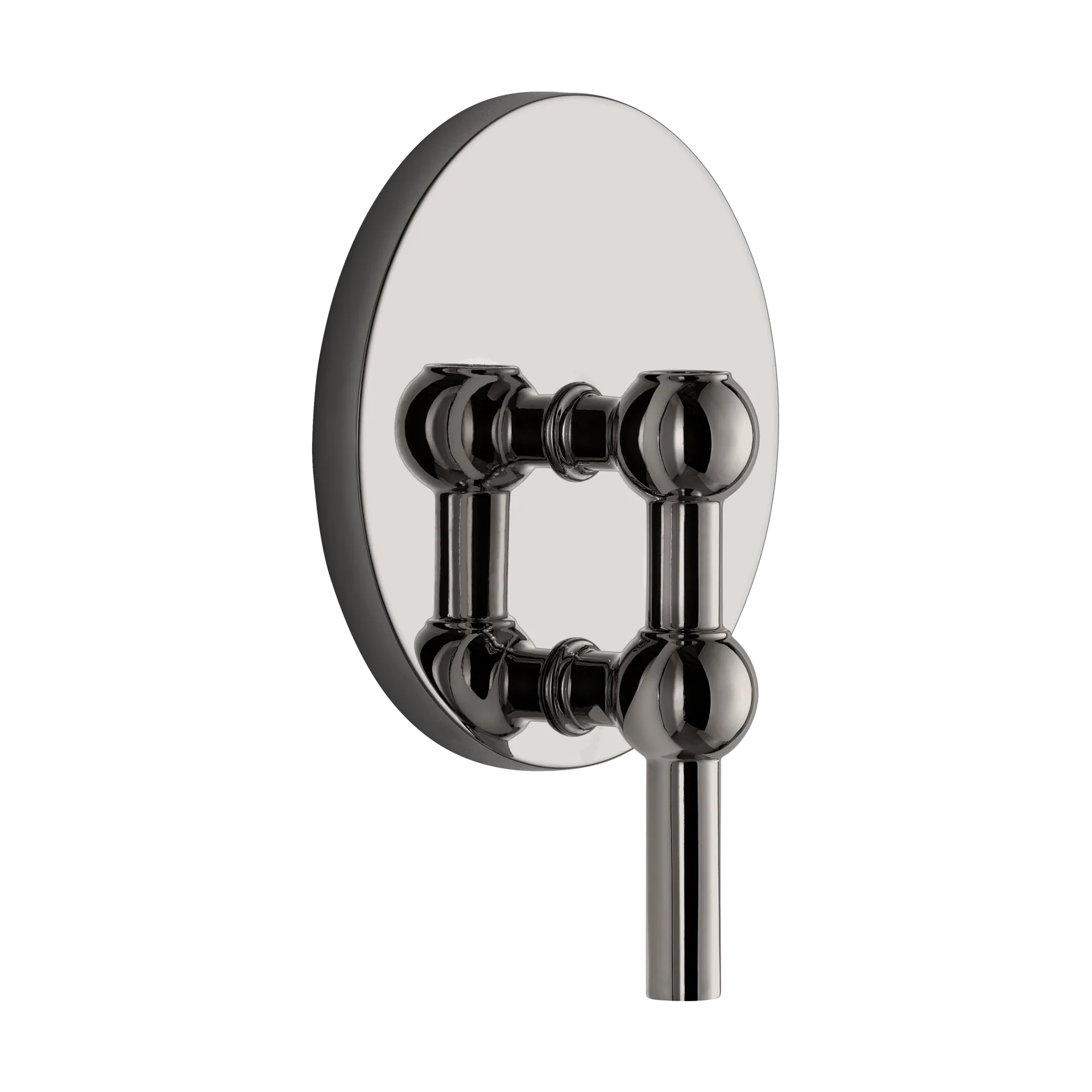 STOFF Nagel candle holder wall-mounted, Black chrome STOFF Nagel