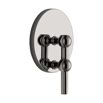 STOFF Nagel candle holder wall-mounted - Black chrome - STOFF Nagel