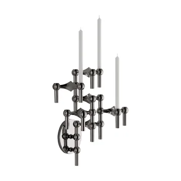 STOFF Nagel candle holder wall-mounted - Black chrome - STOFF Nagel